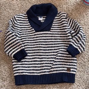 Baby Boys Shawl Collared Sweater